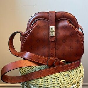 Patricia Nash Florentina Frame Leather Crossbody Bag